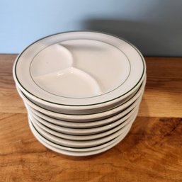 8 Vintage Diner China Grill Plates