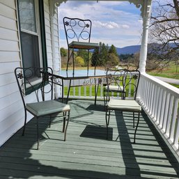 Vintage Iron Patio Table And Chairs