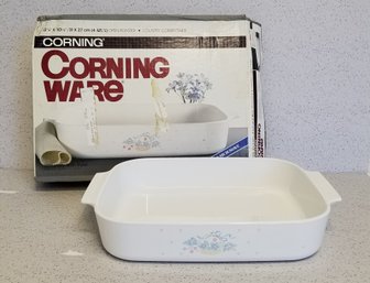 RARE Vintage Corning Ware 4 Quart Open Roaster Country Cornflower Design - Original Box