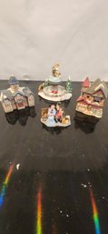 Christmas Village Collection 4 Piece Set