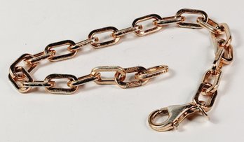 Unique...... Bianco Italy Sterling Silver  Rose Gold Plated Chain Link Bracelet