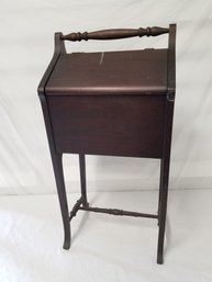 Mahogany Sewing Caddy Storage Table West Branch Line Milton PA