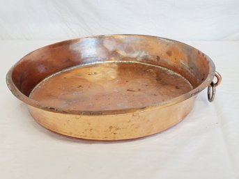 Large Antique French Hand Hammered Copper Bowl