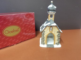 Goebel Chapel Church Votive Tealight Holder With Madonna In Original Box