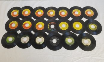 Twenty Vintage Beatles 45RPM Records
