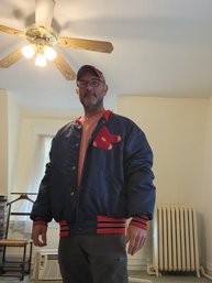 Classic Boston Red Sox Jacket And 2 Caps.