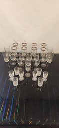 Collection Of Wine, Cordial, Water And Shot Glasses