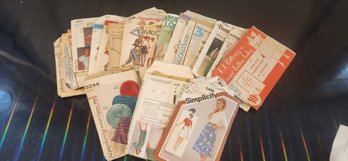Collection Of Vintage Sewing Patterns