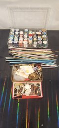 Collection Of Sewing/ Knitting Supplies