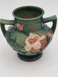 Antique Roseville Magnolia Green Vase No.180/6'