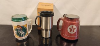 3 Factory Sealed Travel Mugs