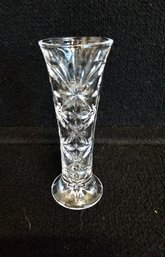 Vintage Pfaltzgraph Lovely 7' Cut Glass Bud Vase