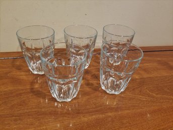 Set Of 5 Tempered Cocktail Glasses