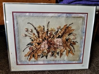 Framed Artwork - Dried Flowers - 29x23