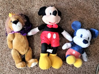Lot Of 3 Disney Stuffed Animals