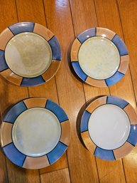 Set Of 4 Iridescent Dessert Plates