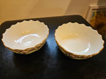 2 Lenox Decorative Bowls - 4.5'D