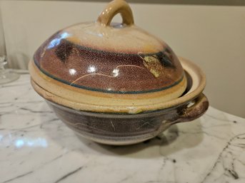 Hand Made Clay Terrine/serving Dish - 9'