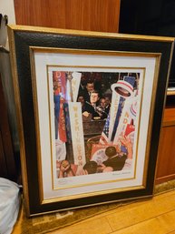 Framed Artwork - 'a Time For Greatness' - Norman Rockwell -  Signed With Authentication