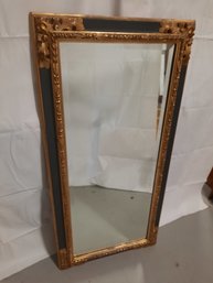 Vintage Black And Gold Mirror