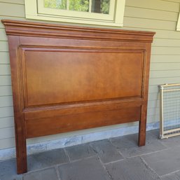 Solid Full Size Cherry Hardwood Headboard With Crown Moulding (No Frame)