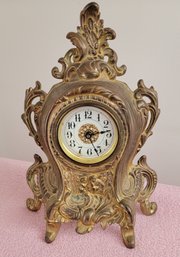 Vintage Cast Metal Clock