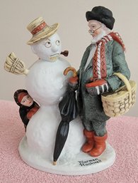 Grandpa Snowman, Danbury Mint Norman Rockwell Figurine