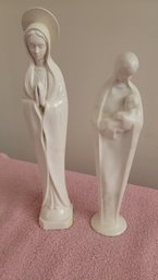 Two Madonna Figures, One By Villeroy & Boch, #G55