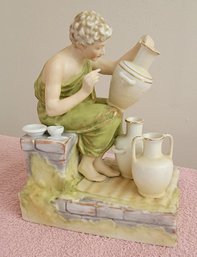 Vintage Porcelain Figure Of A Potter