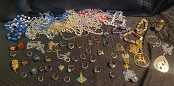 Huge Lot Of Jewelry Sterling Costume And More...