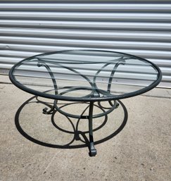 Small Glass Topped Patio Table