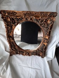 Vintage Decorative Frame With Oval Mirror