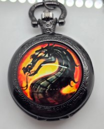 Brand New Dragon Mortal Combat Pocket Watch
