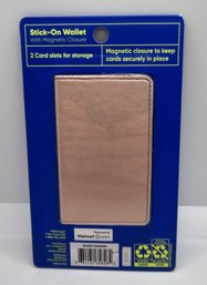 Brand New Stick-on Wallet With Magnetic Closure