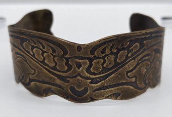 Vintage Brass Cuff Bracelet