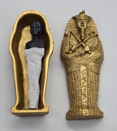 Egyptian Tomb Trinket Box With A Mummy Inside