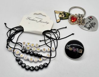 Taylor Swift Friendship Bracelets, Pin & Keychain