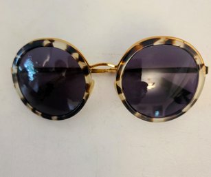 Prada Designer Round Tortoise Shell Sunglasses Uber Cool!!!