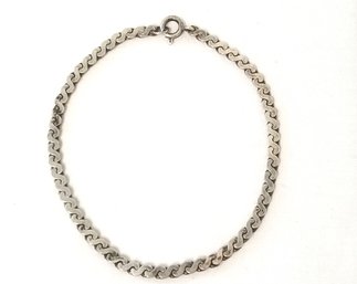 Sterling Silver Serpentine Link Bracelet