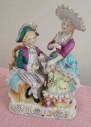 Vintage Hand Painted Porcelain Figural Group