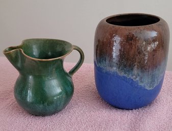 Small  DaisonWare Pitcher & Prana Pottery Jar