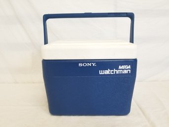 Vintage Igloo Mini Cooler Sony Mega Walkman