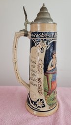 Vintage Western Germany Lidded Stein