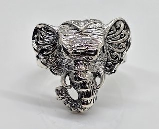Bali, Sterling Silver Elephant Head Ring