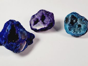 .3 Assorted Colored Mini Geode Rocks
