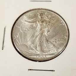 Uncirculated ..1943-D SILVER Walking Liberty Half Dollar(WWII)