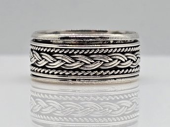 Size 6 Spinner Ring In Sterling Silver