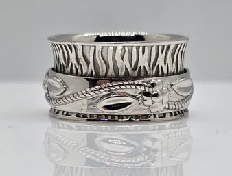 Size 5 Spinner Ring In Sterling Silver
