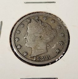 1883 'V' Nickel (no Cents) First Year
