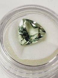 3 Carat -- 12mm Trillian Cut Prasiolite (Green Amethyst)  Loose Gemstones
